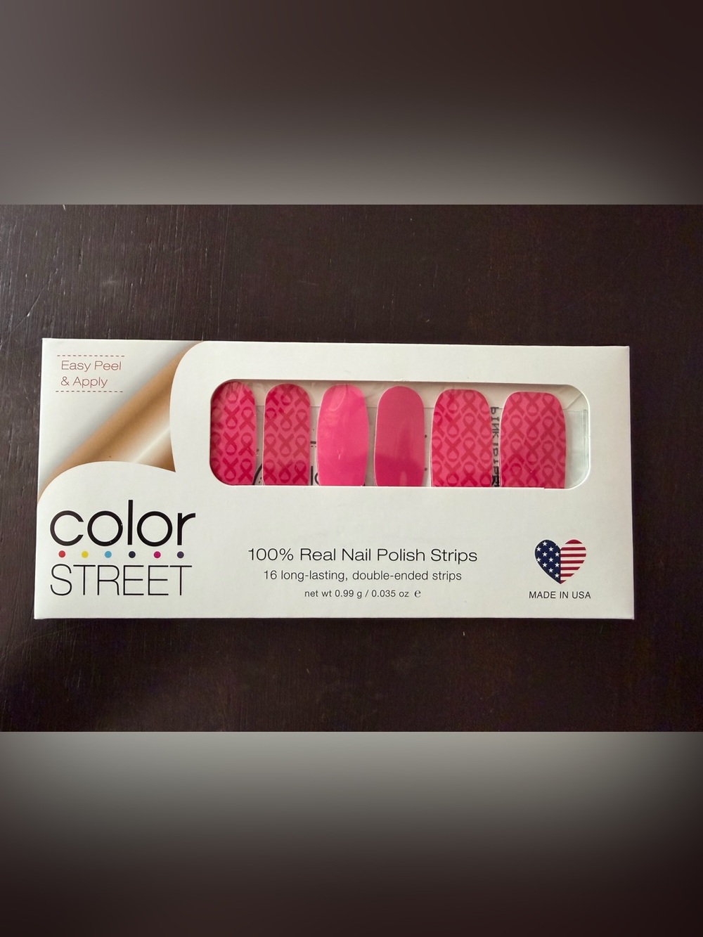 Color Street Pink Ribbon Nail Polish Strips
